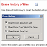 Erase History of Files